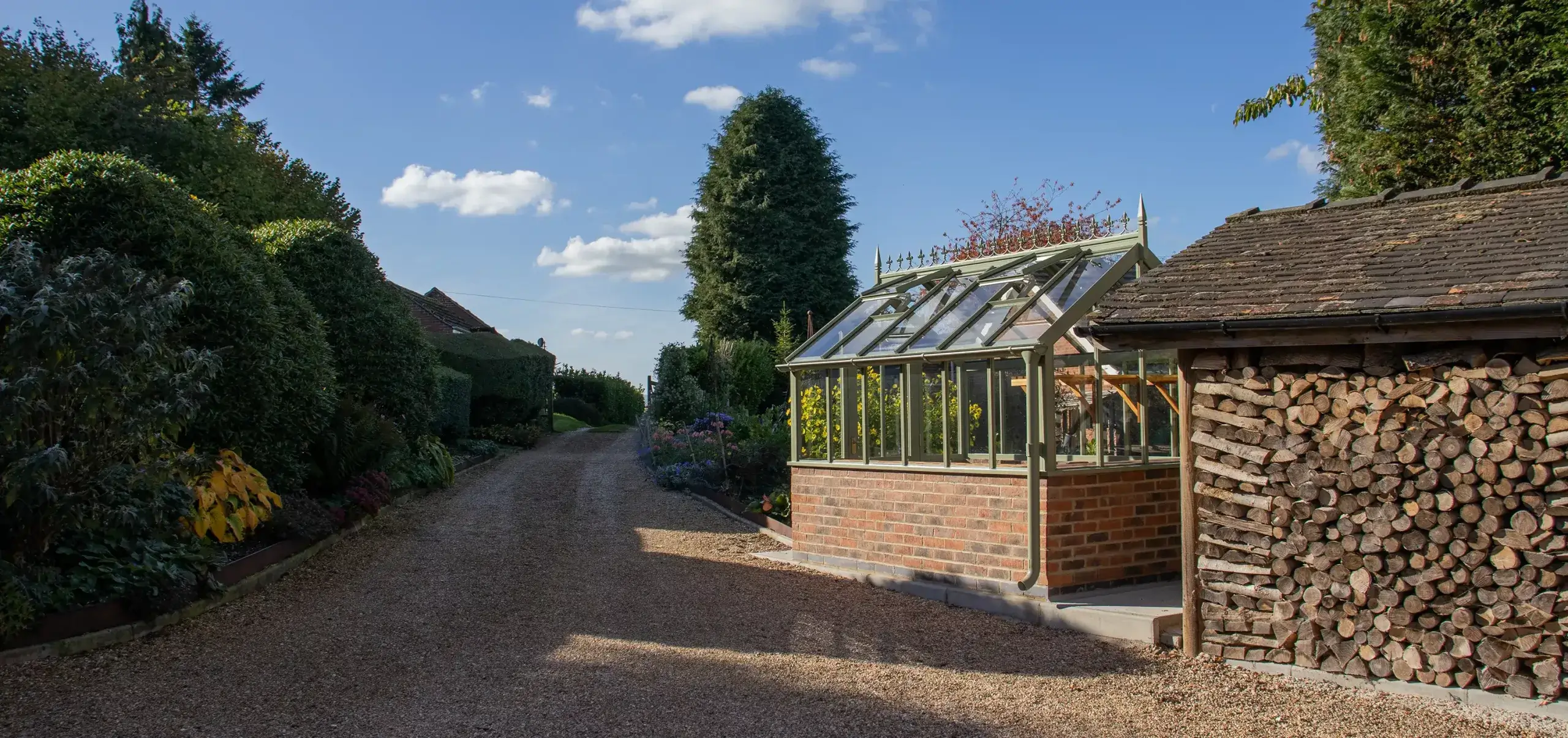 The Deco Greenhouse made by White Cottage Greenhouses